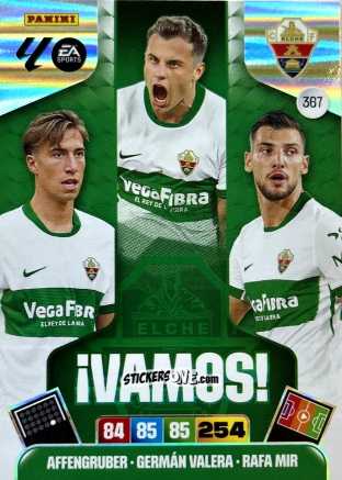 Cromo Affengruber / Germán Valera / Rafa Mir - Laliga 2025-2026. Adrenalyn Xl n. 367 - Panini