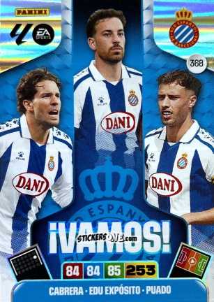 Figurina Cabrera / Edu Expósito / Puado - Laliga 2025-2026. Adrenalyn Xl n. 368 - Panini
