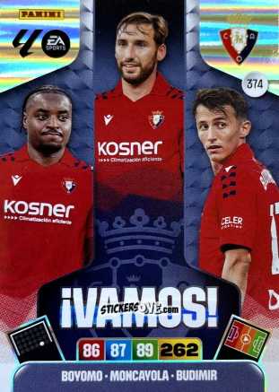 Figurina Boyomo / Moncayola / Budimir - Laliga 2025-2026. Adrenalyn Xl n. 374 - Panini