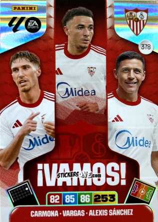 Sticker Carmona / Vargas / Alexis Sánchez - Laliga 2025-2026. Adrenalyn Xl n. 378 - Panini