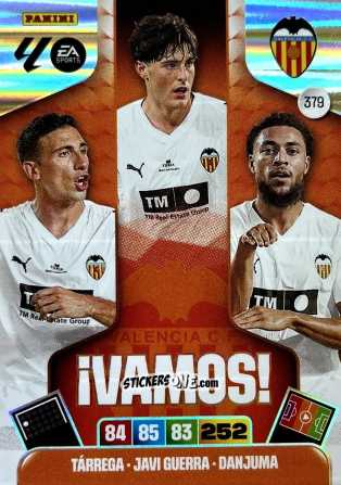 Cromo Tárrega / Javi Guerra / Danjuma - Laliga 2025-2026. Adrenalyn Xl n. 379 - Panini