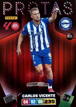 Figurina Carlos Vicente - Laliga 2025-2026. Adrenalyn Xl n. 425 - Panini