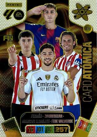 Cromo Fermin / Jauregizar / Marcos Llorente / Fede Valverde - Laliga 2025-2026. Adrenalyn Xl n. 476 - Panini
