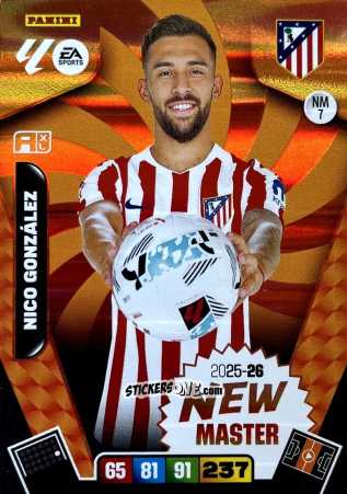 Sticker Nico González - Laliga 2025-2026. Adrenalyn Xl n. NM7 - Panini
