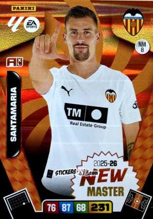 Sticker Santamaría - Laliga 2025-2026. Adrenalyn Xl n. NM8 - Panini