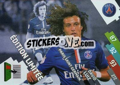 Sticker David Luiz - FOOT 2014-2015. Adrenalyn XL n. EL-8 - Panini