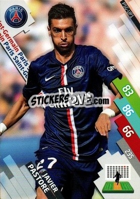 Sticker Javier Pastore - FOOT 2014-2015. Adrenalyn XL n. PSG-up1 - Panini