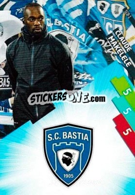 Sticker Claude Makelele/LOGO - FOOT 2014-2015. Adrenalyn XL n. SCB-1 - Panini