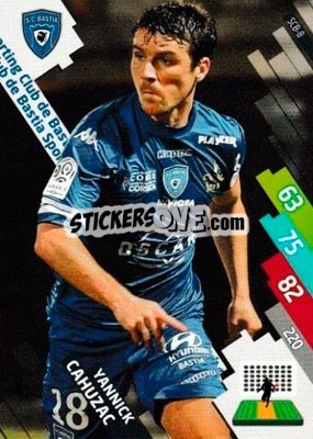 Cromo Yannick Cahuzac - FOOT 2014-2015. Adrenalyn XL n. SCB-8 - Panini