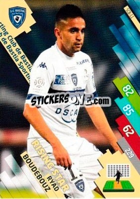 Sticker Ryad Boudebouz - FOOT 2014-2015. Adrenalyn XL n. SCB-11 - Panini
