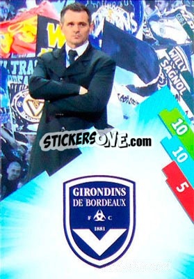 Sticker Willy Sagnol/LOGO - FOOT 2014-2015. Adrenalyn XL n. GDB-1 - Panini