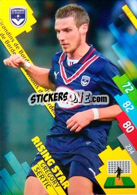 Sticker Grégory Sertic - FOOT 2014-2015. Adrenalyn XL n. GDB-11 - Panini