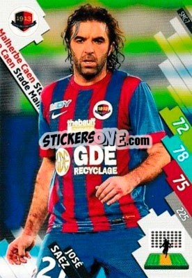 Sticker José Saez - FOOT 2014-2015. Adrenalyn XL n. SMC-7 - Panini