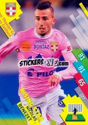Sticker Nicolas Benezet - FOOT 2014-2015. Adrenalyn XL n. ETG-11 - Panini