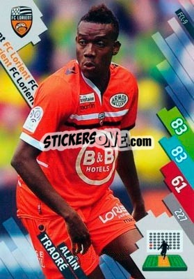 Sticker Alain Traoré - FOOT 2014-2015. Adrenalyn XL n. FCL-9 - Panini