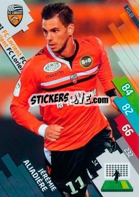 Sticker Jérémie Aliadière - FOOT 2014-2015. Adrenalyn XL n. FCL-10 - Panini