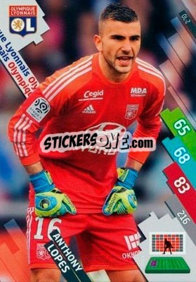 Sticker Anthony Lopes - FOOT 2014-2015. Adrenalyn XL n. OL-2 - Panini