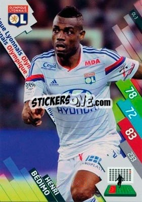 Sticker Henri Bédimo - FOOT 2014-2015. Adrenalyn XL n. OL-3 - Panini