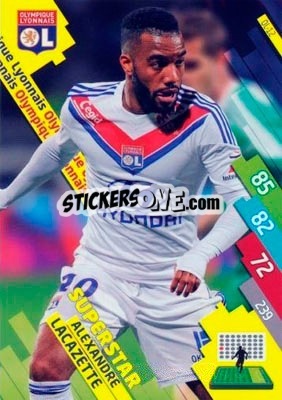 Sticker Alexandre Lacazette - FOOT 2014-2015. Adrenalyn XL n. OL-12 - Panini