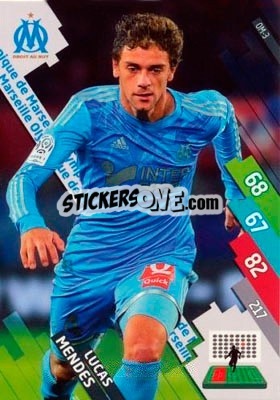 Sticker Lucas Mendes - FOOT 2014-2015. Adrenalyn XL n. OM-3 - Panini