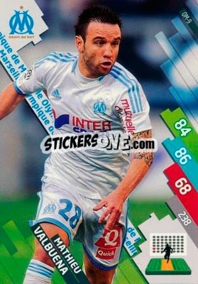 Sticker Mathieu Valbuena - FOOT 2014-2015. Adrenalyn XL n. OM-9 - Panini