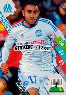 Sticker Dimitri Payet - FOOT 2014-2015. Adrenalyn XL n. OM-10 - Panini