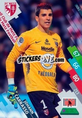 Sticker Johann Carrasso - FOOT 2014-2015. Adrenalyn XL n. FCM-2 - Panini