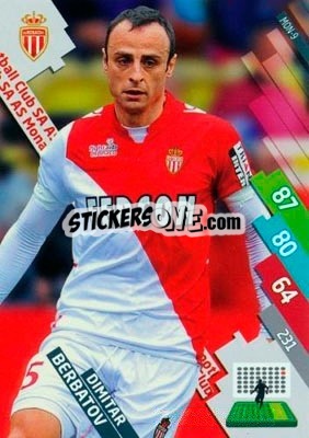 Sticker Dimitar Berbatov - FOOT 2014-2015. Adrenalyn XL n. MON-9 - Panini
