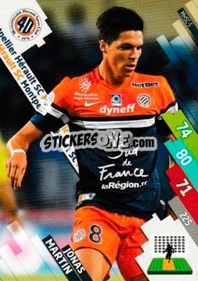 Sticker Jonas Martin - FOOT 2014-2015. Adrenalyn XL n. MHSC-5 - Panini