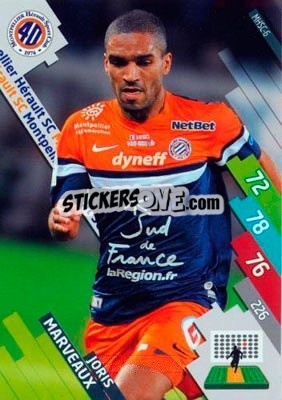 Sticker Joris Marveaux - FOOT 2014-2015. Adrenalyn XL n. MHSC-6 - Panini