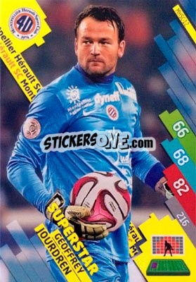 Sticker Geoffrey Jourdren - FOOT 2014-2015. Adrenalyn XL n. MHSC-12 - Panini