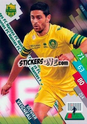 Sticker Olivier Veigneau - FOOT 2014-2015. Adrenalyn XL n. FCN-5 - Panini