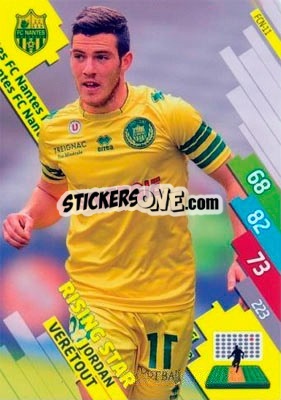 Sticker Jordan Veretout - FOOT 2014-2015. Adrenalyn XL n. FCN-11 - Panini