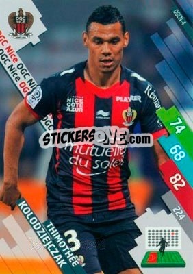 Sticker Thimothée Kolodziejczak - FOOT 2014-2015. Adrenalyn XL n. OGCN-4 - Panini