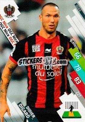 Sticker Didier Digard - FOOT 2014-2015. Adrenalyn XL n. OGCN-6 - Panini