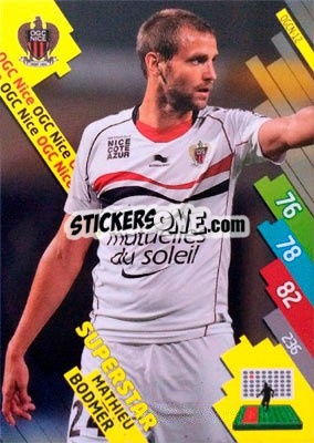 Sticker Mathieu Bodmer - FOOT 2014-2015. Adrenalyn XL n. OGCN-12 - Panini