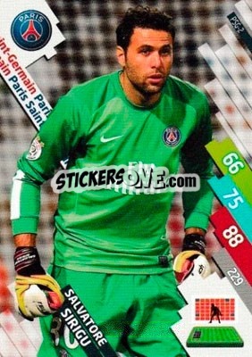 Sticker Salvatore Sirigu - FOOT 2014-2015. Adrenalyn XL n. PSG-2 - Panini