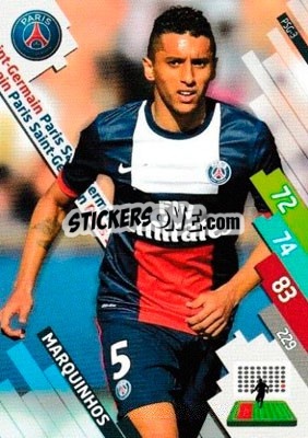 Sticker Marquinhos - FOOT 2014-2015. Adrenalyn XL n. PSG-3 - Panini