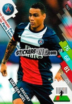 Sticker Gregory van der Wiel - FOOT 2014-2015. Adrenalyn XL n. PSG-5 - Panini
