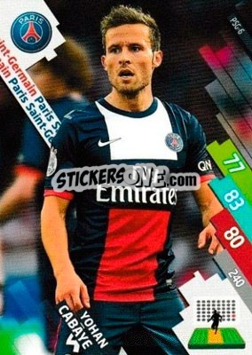 Sticker Yohan Cabaye - FOOT 2014-2015. Adrenalyn XL n. PSG-6 - Panini