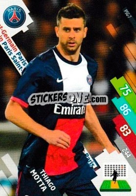 Sticker Thiago Motta - FOOT 2014-2015. Adrenalyn XL n. PSG-7 - Panini