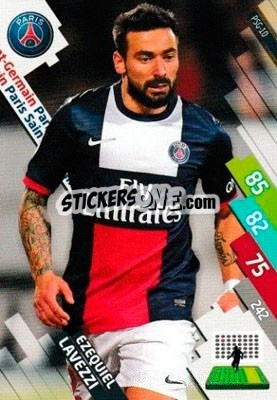 Sticker Ezequiel Lavezzi - FOOT 2014-2015. Adrenalyn XL n. PSG-10 - Panini