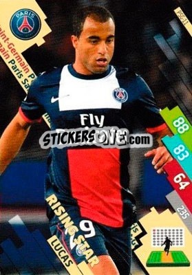 Sticker Lucas Moura - FOOT 2014-2015. Adrenalyn XL n. PSG-11 - Panini