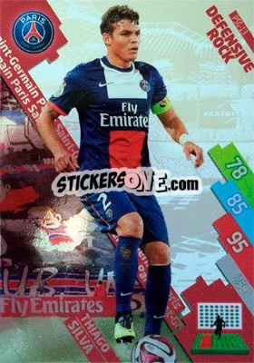 Sticker Thiago Silva - FOOT 2014-2015. Adrenalyn XL n. PSG-13 - Panini