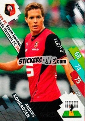 Figurina Anders Konradsen - FOOT 2014-2015. Adrenalyn XL n. SRFC-7 - Panini