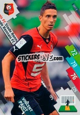 Sticker Vincent Pajot - FOOT 2014-2015. Adrenalyn XL n. SRFC-9 - Panini