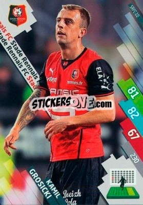 Sticker Kamil Grosicki - FOOT 2014-2015. Adrenalyn XL n. SRFC-10 - Panini