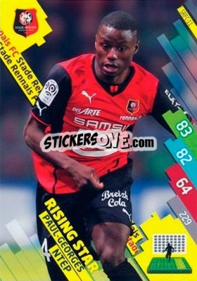Sticker Paul-Georges Ntep - FOOT 2014-2015. Adrenalyn XL n. SRFC-11 - Panini