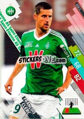 Sticker François Clerc - FOOT 2014-2015. Adrenalyn XL n. ASSE-3 - Panini