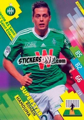 Sticker Romain Hamouma - FOOT 2014-2015. Adrenalyn XL n. ASSE-12 - Panini
